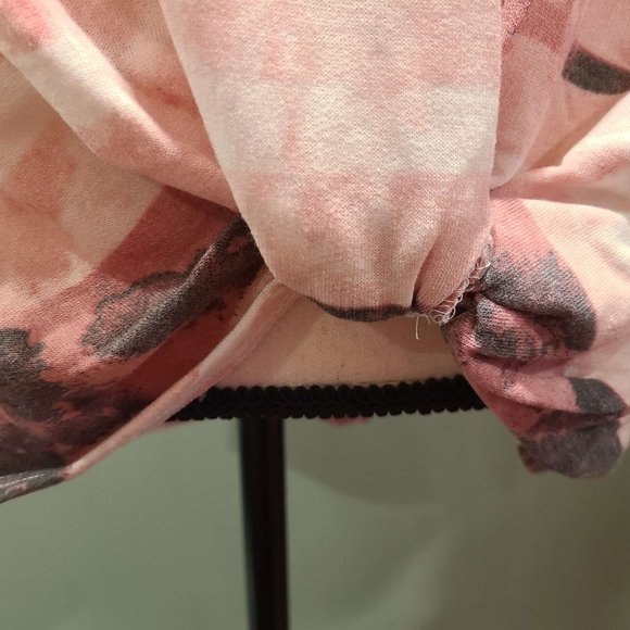 NWOT Pink Lily Pink Striped Tie Dye Top - Picture 8 of 8